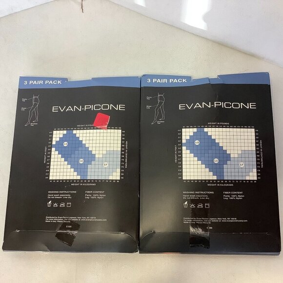 New Vintage Lot of 19 Evan-Picone Aafes Various Brands Colors Sizes Pantyhose - Picture 10 of 16